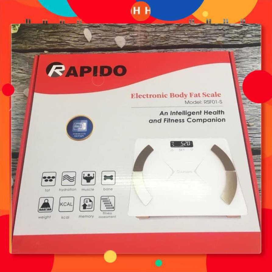 [FreeShip] Cân sức khoẻ Rapido - Ferroli RSB01, Hàng chính hãng - Bảo hành 12 tháng 24h