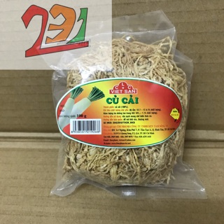 Túi Củ Cải Trắng Sợi Sấy Khô VietSan 100g