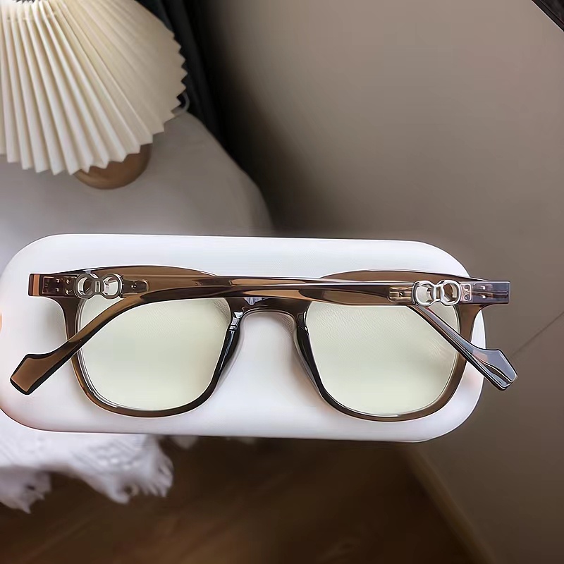 Mắt Kính Gọng Vuông Trong Suốt Chống Ánh Sáng Xanh Thời Trang Hàn Quốc