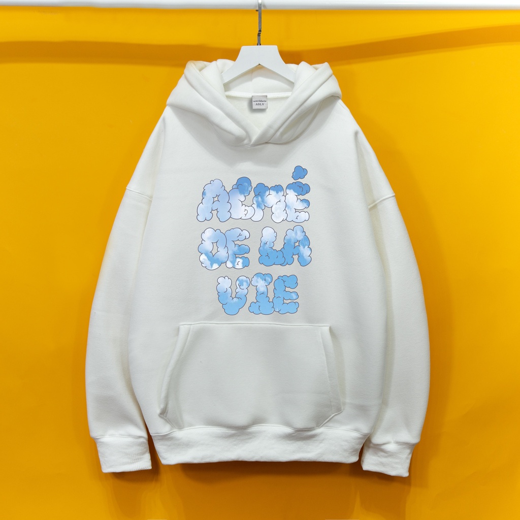 Áo nỉ Hoodie ADLV MÂY Hogoto shop , áo nỉ bông hoodie unisex nam nữ form rộng oversize chất liệu Cotton