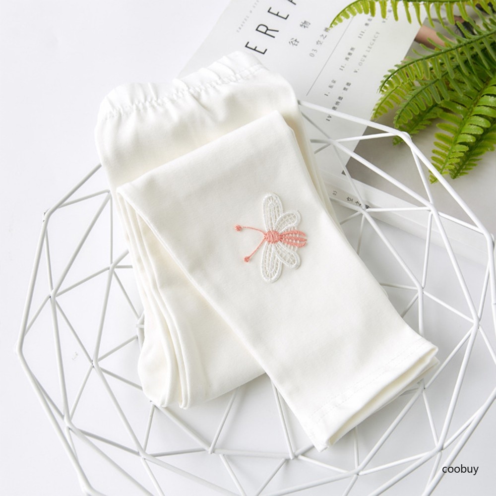 Quần legging cotton pha dài đến mắt cá chân họa tiết bướm thời trang cho bé gái