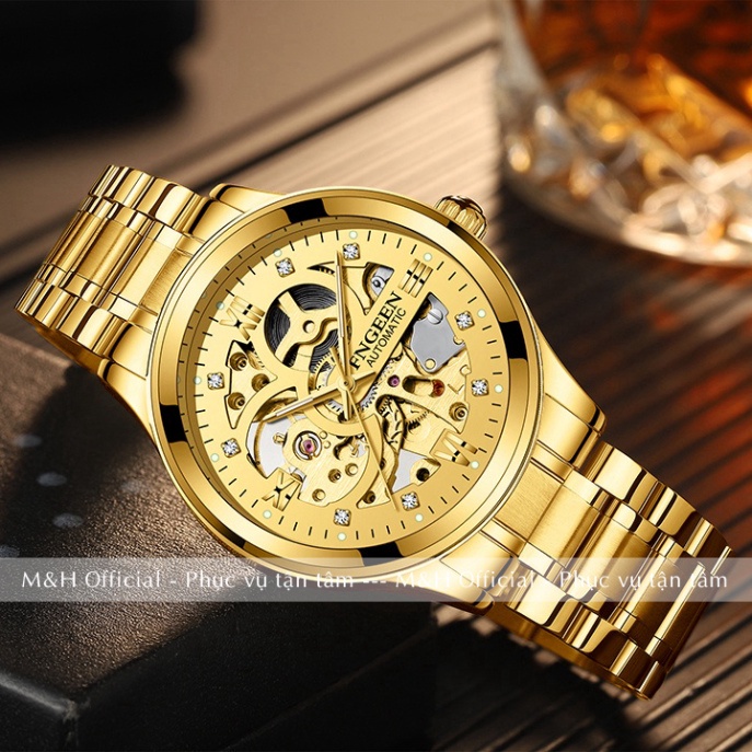 Đồng hồ cơ automatic nam Fngeen 6018 cao cấp cơ lộ máy chính hãng, dây thép 316L, thời trang đẹp giá rẻ [Tặng tháo dây] | BigBuy360 - bigbuy360.vn