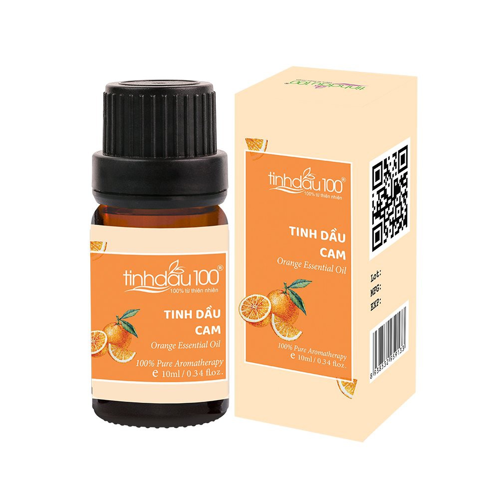 Tinh dầu cam Tinh Dầu 100 nguyên chất 100% xông phòng thư giãn, massage mùi thơm ngọt mát 10ml