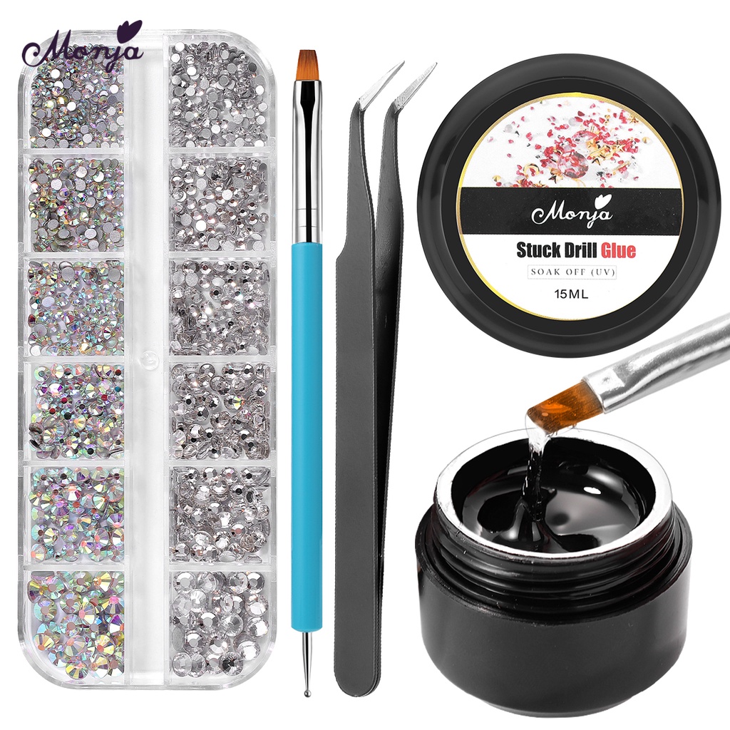 Set 4 dụng cụ làm móng nghệ thuật MONJA DIY 3D thời trang tiện lợi