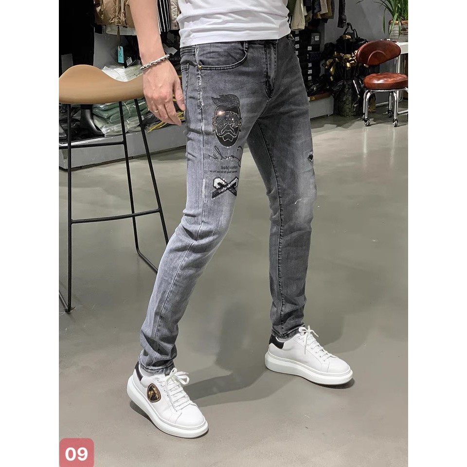 Quần jean nam co dãn MẪU TRƠN King168 , jean nam cao cấp BS25 | BigBuy360 - bigbuy360.vn