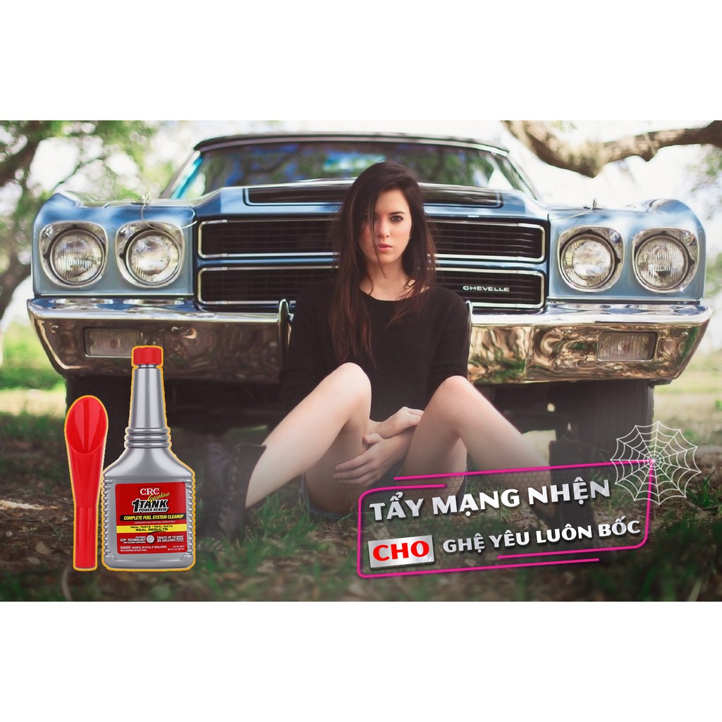 CRC 1 Tank Power Renew - Xúc Béc, Vệ sinh buồng đốt, kim phun, làm sạch muội than ô tô của Mỹ