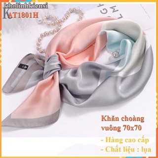 Khăn lụa vuông cao cấp- khăn choàng cổ lụa  AT1801