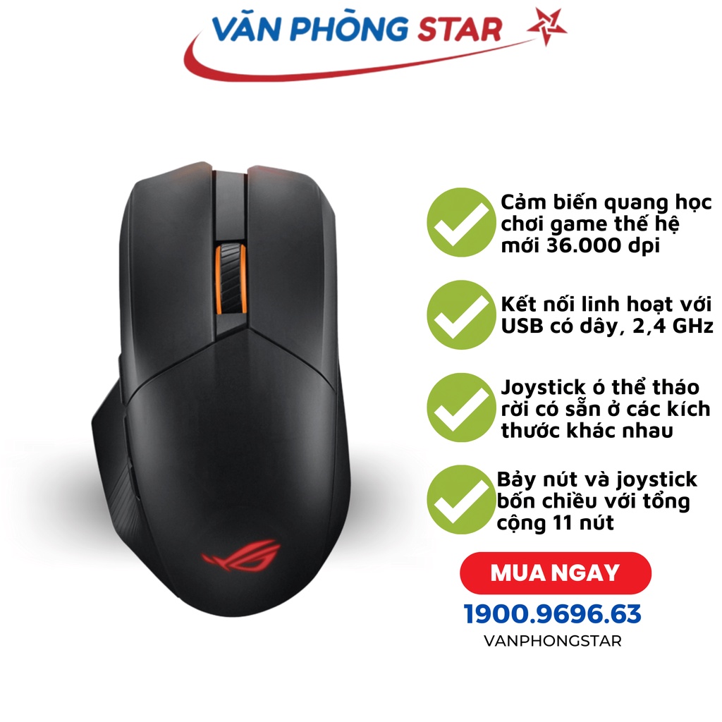 Chuột game không dây Asus ROG Charkram X (P708)