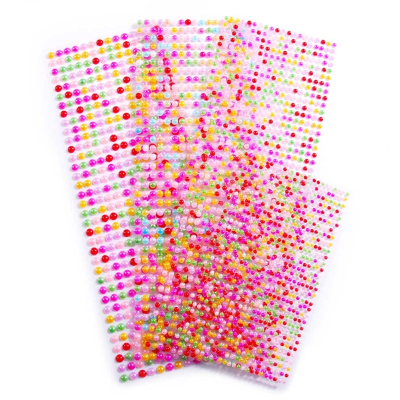 Sa Set 2800 Hạt Ngọc Trai Tròn Mini Dán Trang Trí