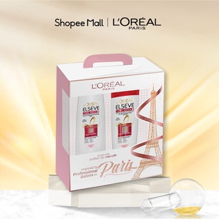 Bộ dầu gội 330ml, dầu xả 325ml phục hồi hư tồn L’Oreal Paris Elseve Total Repair 5