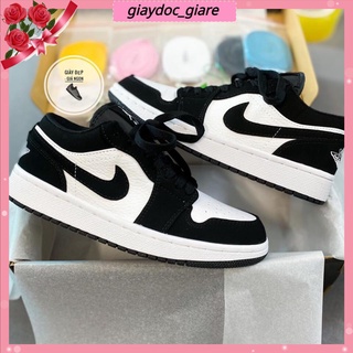  Giày sneaker Jordan Panda cao cấp full box giày thể thao nam nữ cố thấp đẹp màu đen trắng trẻ trung 
