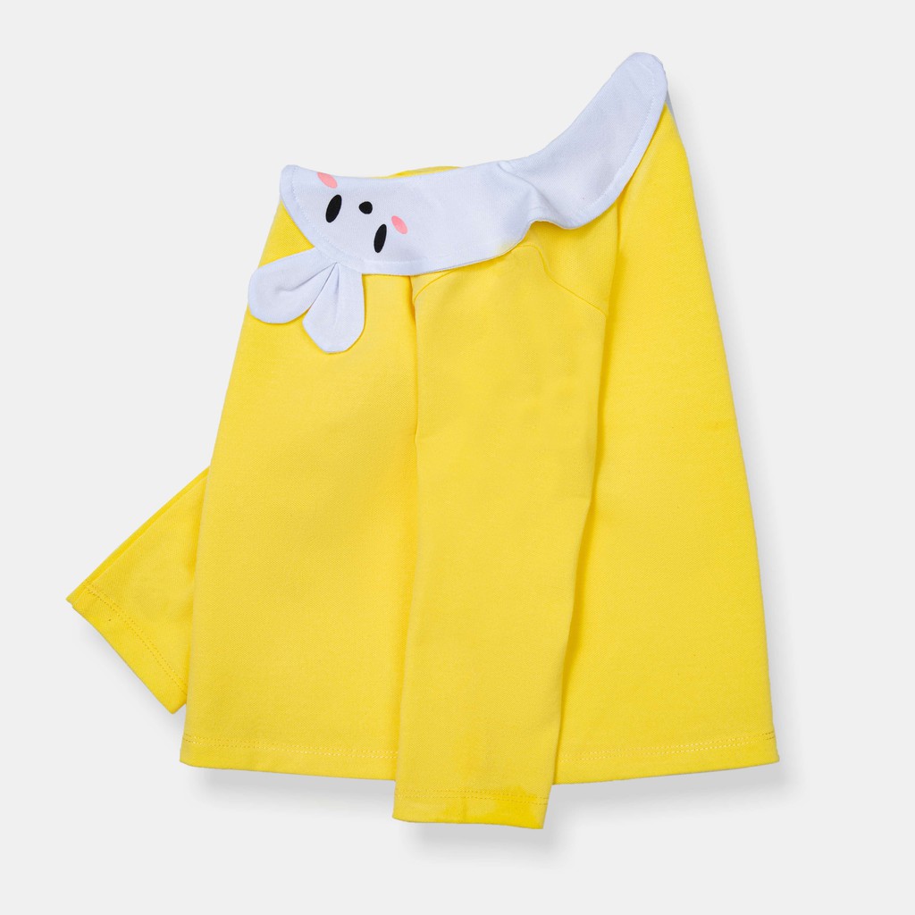 Áo bé gái màu vàng, áo nỉ áo len cho bé gái, quần áo trẻ em KYNKIDS ATC0003.