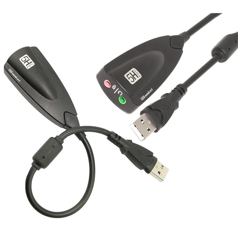 [Usb ra sound] Usb chuyển thành card âm thanh 7.1 5HV2 có dây có thể sử dụng cho máy tính bàn hoặc laptop