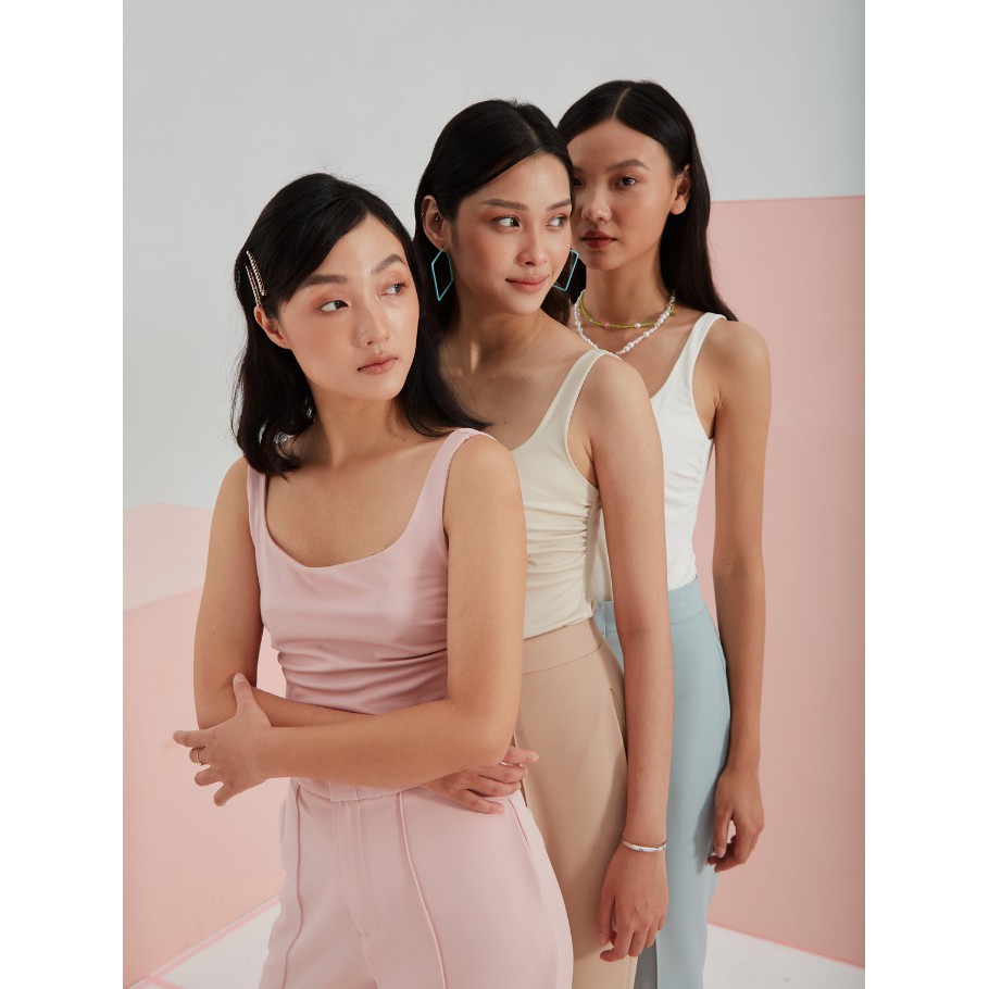 COCO SIN - Áo Sát Nách Basic Hồng