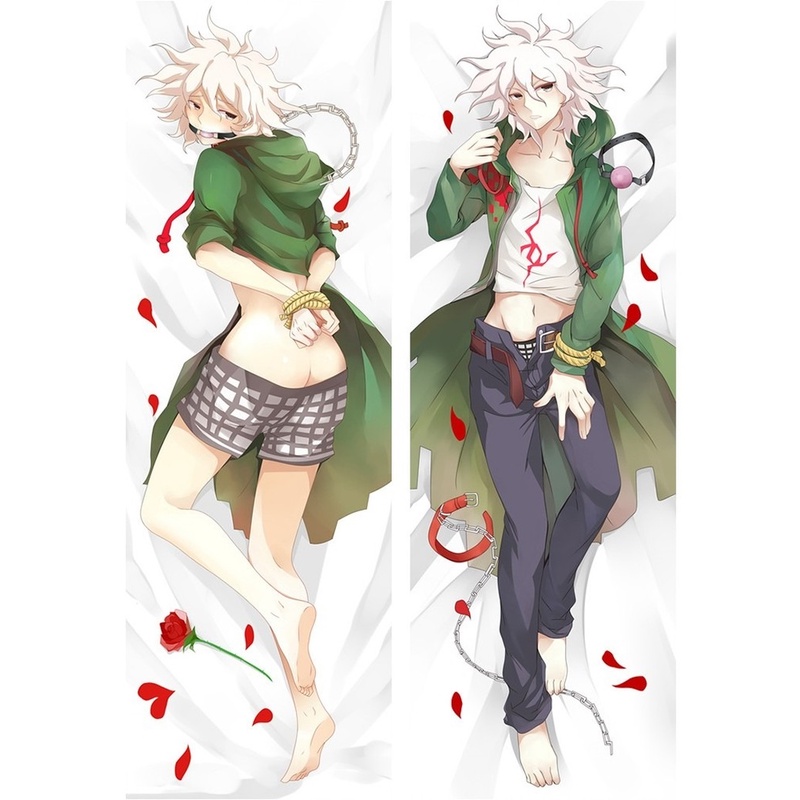 60x180cm Anime Danganronpa 2 Komaeda Nagito Cosplay Ôm Thân Gối Đệm Gối Nam