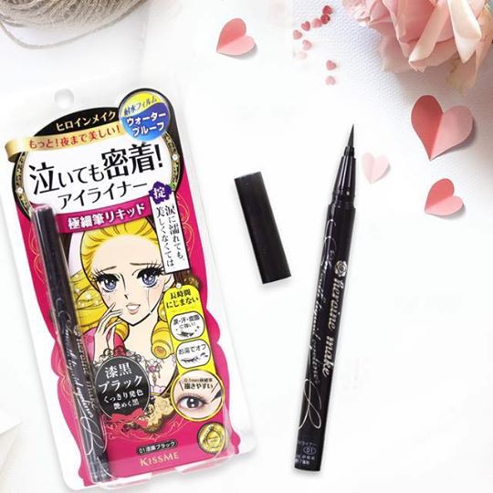 Kẻ mắt nước KissMe Heroine Eyeliner lâu trôi không lem, bút kẻ mắt chống nước