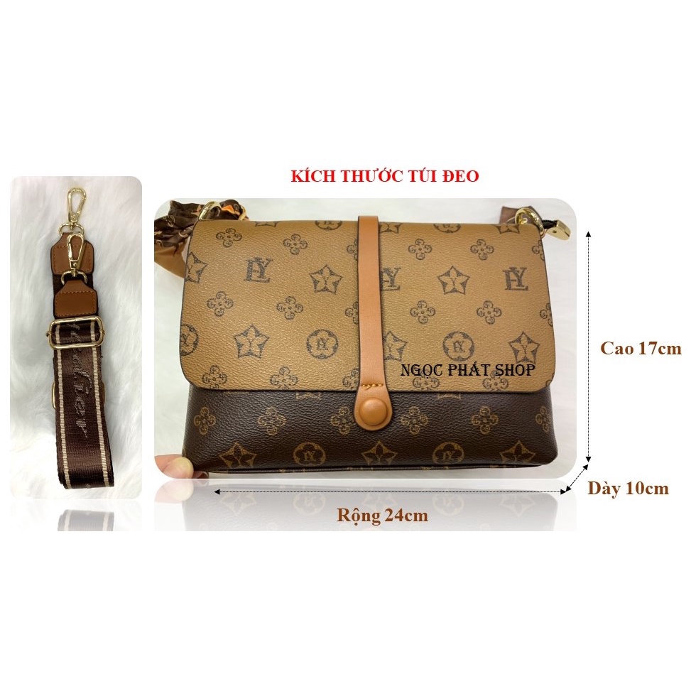 TÚI XÁCH NỮ YADIER_ SIZE 24_HÀNG QUẢNG CHÂU CAO CẤP _ ĐEO VAI, ĐEO CHÉO (2399#)