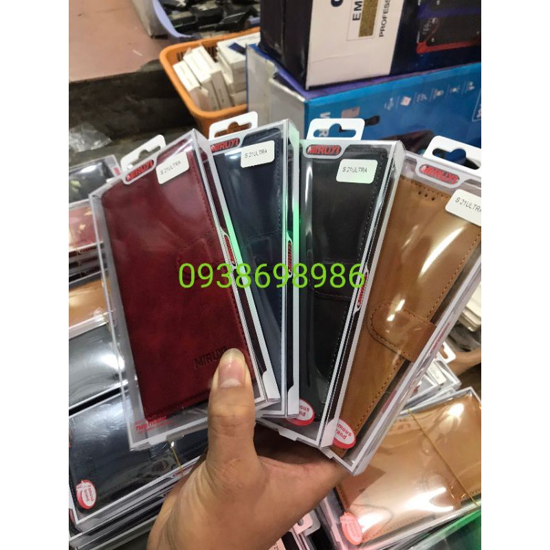 Bao da điện thoại dạng ví nút khóa nam châm cho Samsung Galaxy S21 Plus S21 Ultra S21+ S21Ultra 5G note 20 ultra