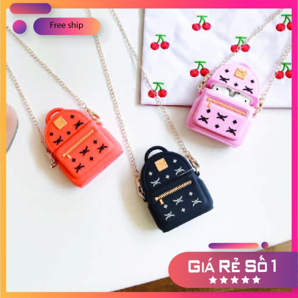 Airpods Case ⚡ Freeship ⚡ BALO CÓ DÂY Case Tai Nghe Không Dây Airpods 1/ 2/ i11/ i12/ i18/ i100 - Châts Case Store