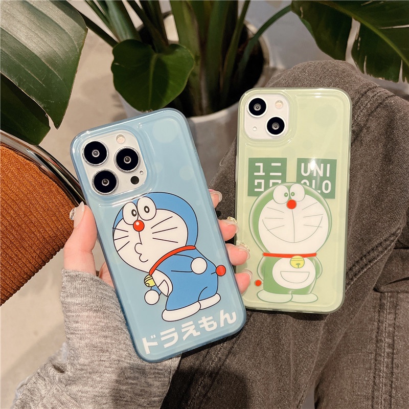 UNIQLO Sang Trọng Ốp Điện Thoại Họa Tiết doraemon Dành Cho iphone 14 13 12 11 pro max iphone11 iphone14