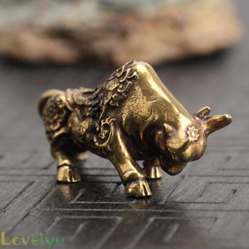 Tượng Đấu Bò Bằng Đồng Trang Trí Bàn Làm Việc