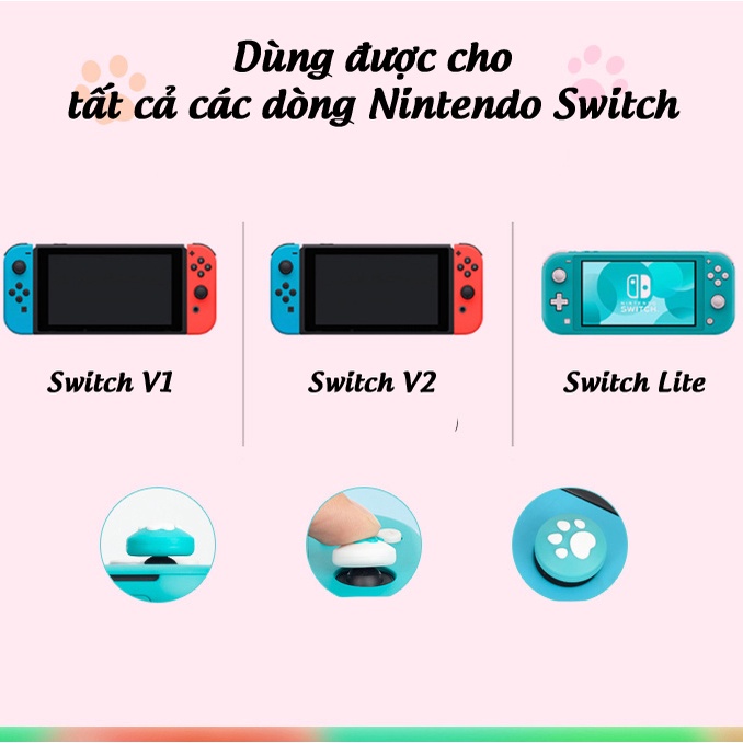 Núm bọc analog cho Nintendo Switch, Switch Lite, Switch Oled set 4 núm Pokemon chính hãng Hori