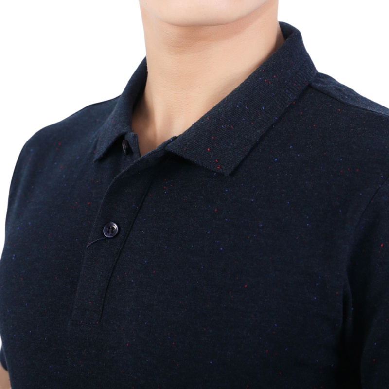 Áo polo ngắn tay Nam Owen Cotton Bodyfit màu Navy - APV23724