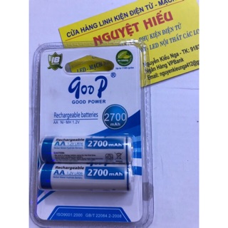 Pin tiểu sạc AA gooP