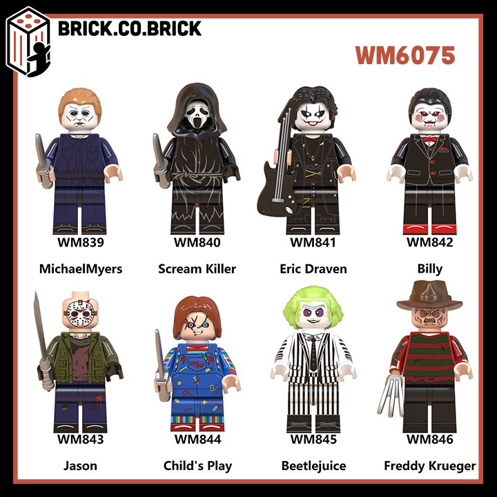 WM6075 - Đồ Chơi Lắp Ráp Mô Hình Sáng Tạo - Minifigure và Non Lego Nhân vật Kinh dị Horror và Thriller