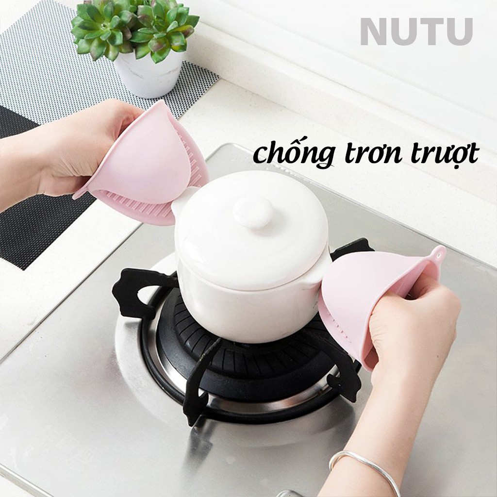 Miếng Bắc Nồi Silicon Nhiều Màu Có Móc Treo Tiện Lợi