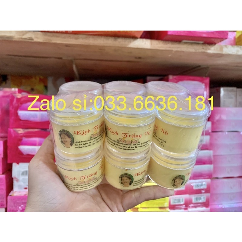 Sỉ lố 10 hủ kích trắng x6 màu vàng hủ 30g