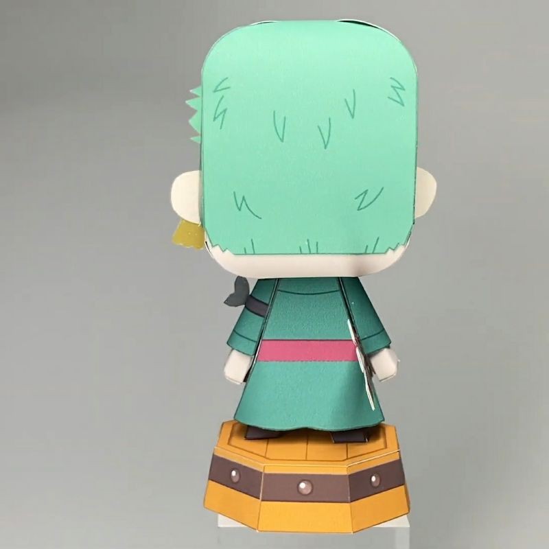 Mô hình giấy anime One Piece] chibi Zoro timeskip