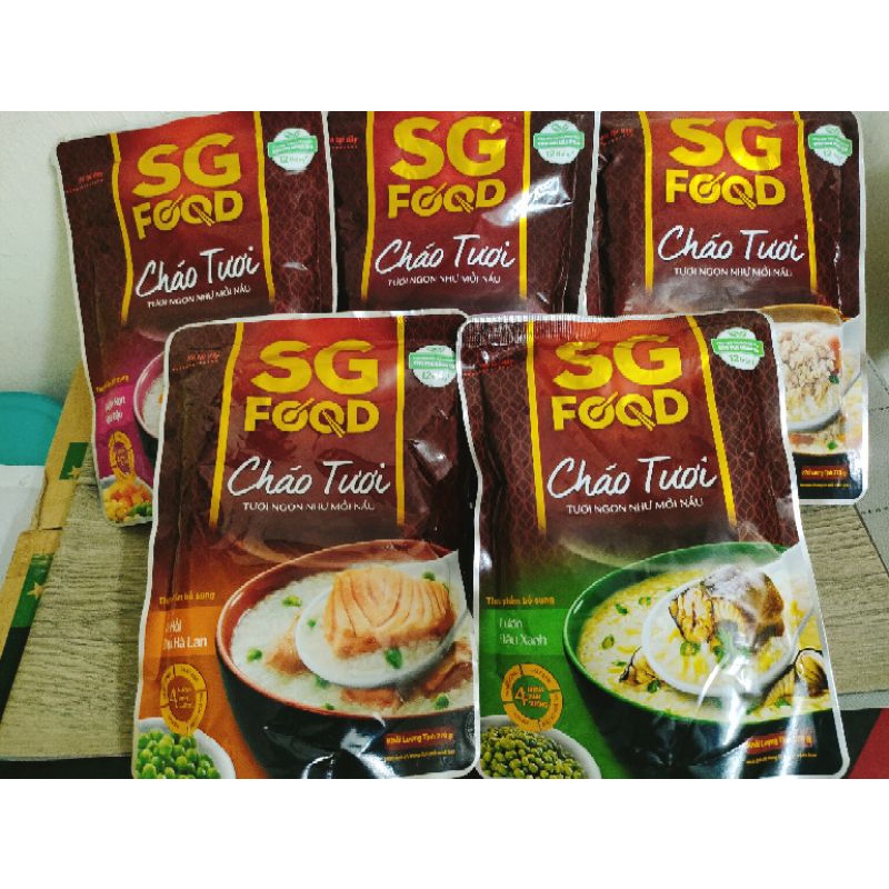 CHÁO TƯƠI SGF 270G DÀNH CHO BÉ TỪ 12 THÁNG TUỔI THƠM NGON TIỆN LỢI.