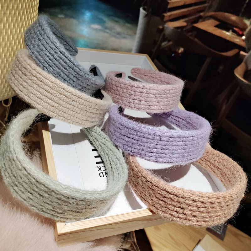 Băng Đô Len Chống Trượt Phong Cách Hàn Quốc Cho Nữ