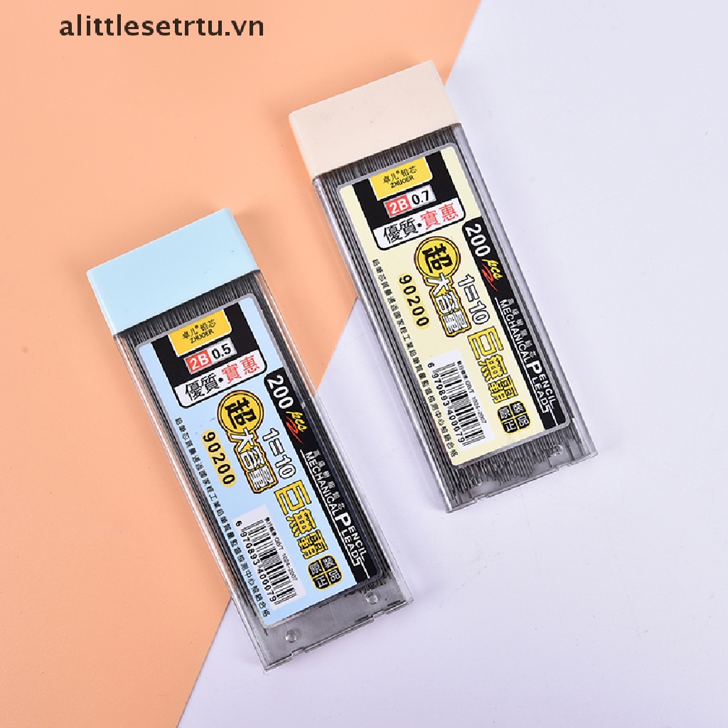 Hộp 200 ruột bút chì kim tự động graphite 2B mới