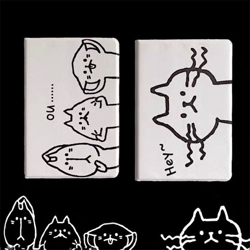 Vỏ cứng in hình mèo vẽ tay cho Ipad Air 1/2 Mini 1/2/3/4/5 Pro 2017 2018 9.7 5/6/10.2/air