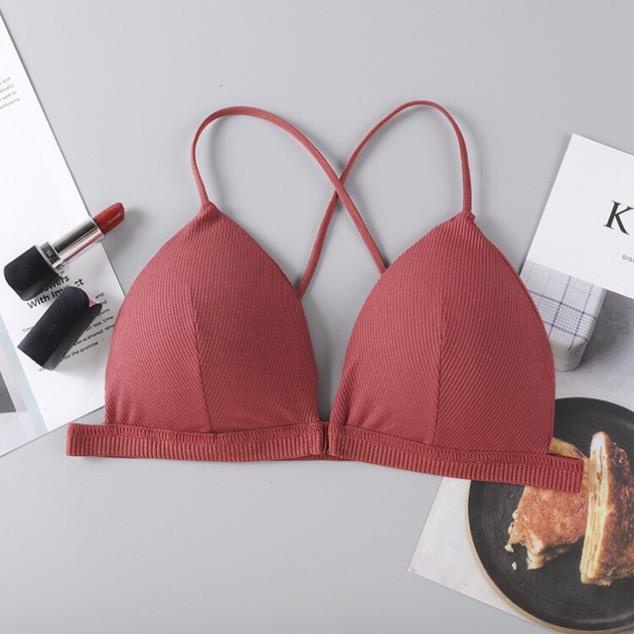 Áo Bra Gân Tăm Cài Trước , Dây Lưng Chéo Quyến Rũ 508