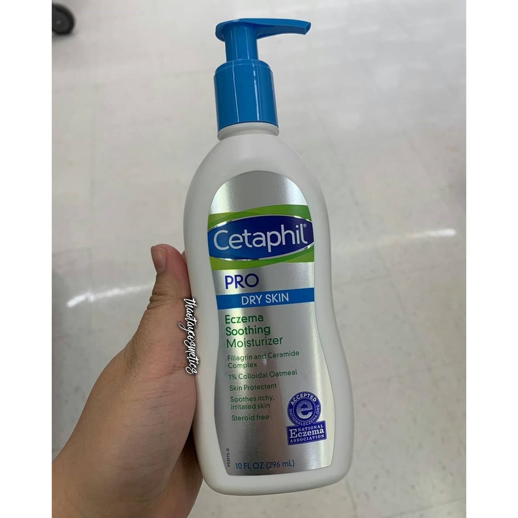 [Hàng Canada] Kem dưỡng phục hồi da khô bị chàm Cetaphil Pro Dry Skin Eczema Soothing Moisturizer (296ml)