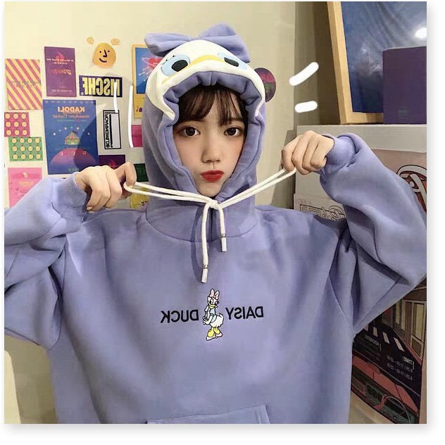Áo hoodie nữ HHP ngộ nghĩnh dễ thương chất liệu nỉ ngoại sell giá hấp dẫn