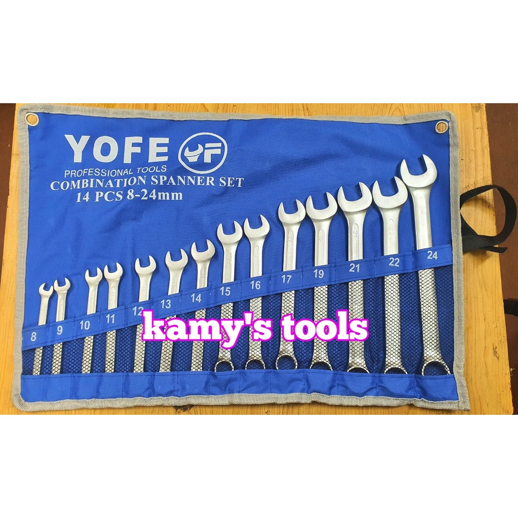 Bộ cờ lê vòng miệng Yofe 14 cây 8mm-24mm