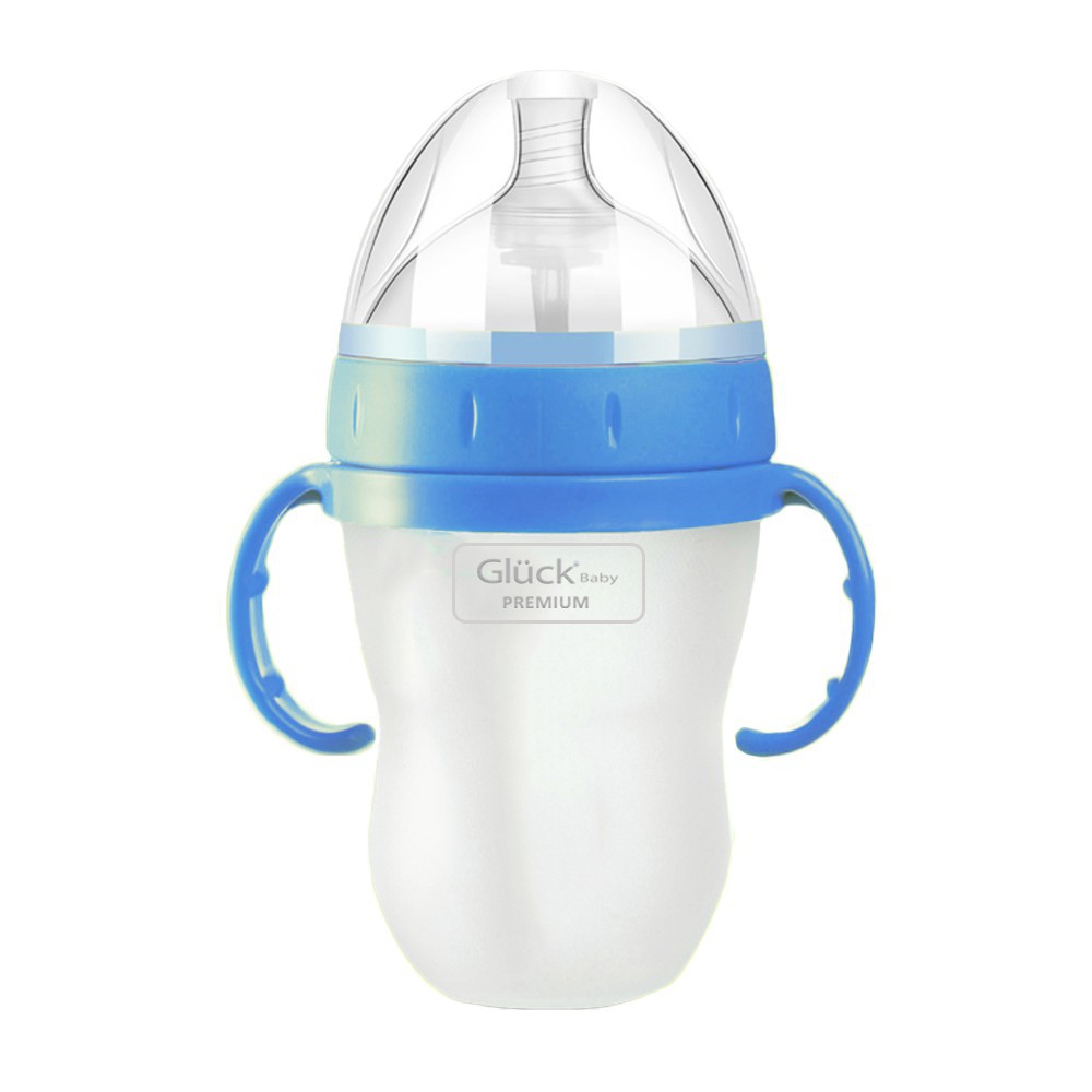 Bình sữa silicon Gluck Baby Premium cho bé từ sơ sinh (0 tháng tuổi)