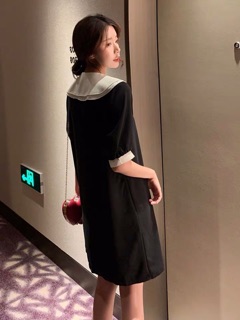 [ORDER]Đầm cổ sen[ảnh thật ở cuối]