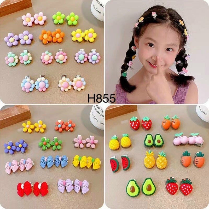 TÚI 50 KẸP TÓC CHO BÉ PHONG CÁCH HÀN QUỐC XỊN XÒ - K517