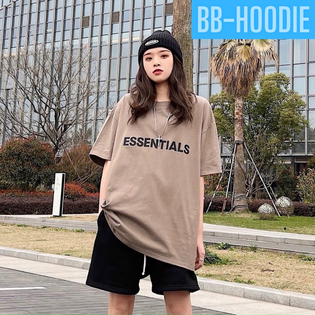 ÁO THUN TAY LỠ UNISEX HÓT TREND ESSENTINALS CỰC ĐẸP NHIỀU MÀU