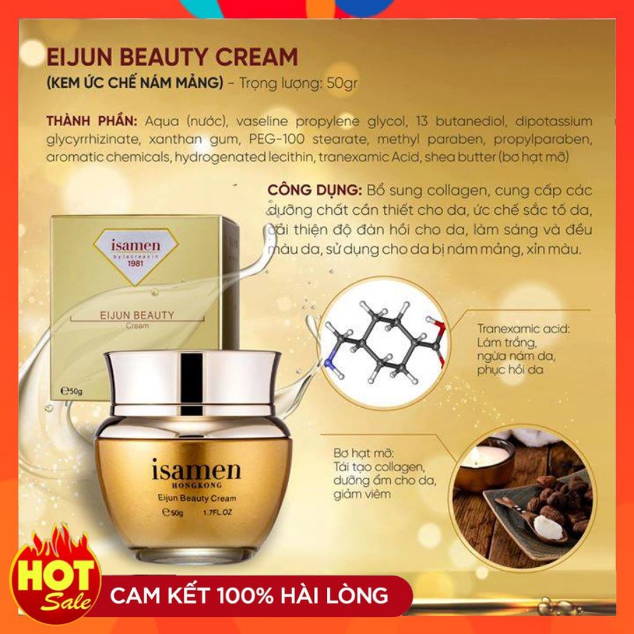 Kem ức chế nám mảng ISAMEN sáng da, căng mướt da