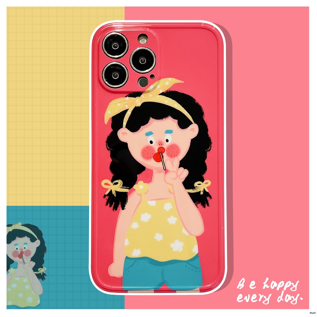 Ốp Điện Thoại Dẻo In Hình Cô Gái Pout Vui Nhộn Cho IPhone13promax 13 12Pro MAX 12 11Promax X XS XSMAX XR 7 / 8plus