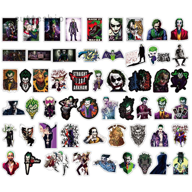 Cutteship 54 Sticker Hoạt Hình Joker