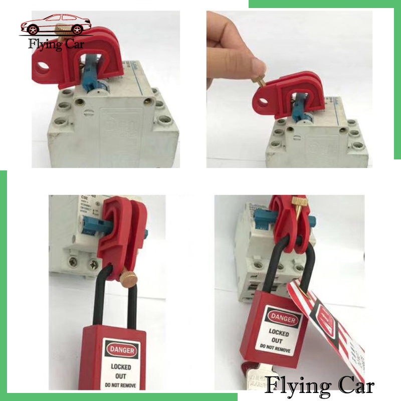 [Lzdjfmy2] Cầu Dao Khóa Đa Năng Màu Đỏ Với Vít Xoắn