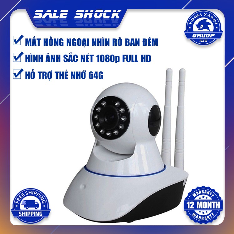 Camera giám sát Yoosee 2 râu 2.0MP phân giải 1080p NXG | BigBuy360 - bigbuy360.vn