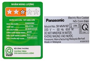 Nồi cơm điện Panasonic SR - MVN187LRA